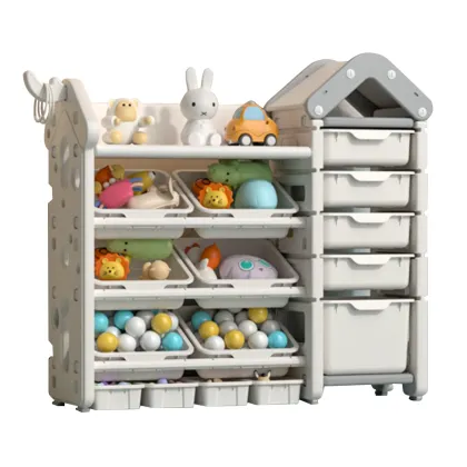 Hot Sale Corner Cupboard Plastic Toys Storage Boxes & Bins