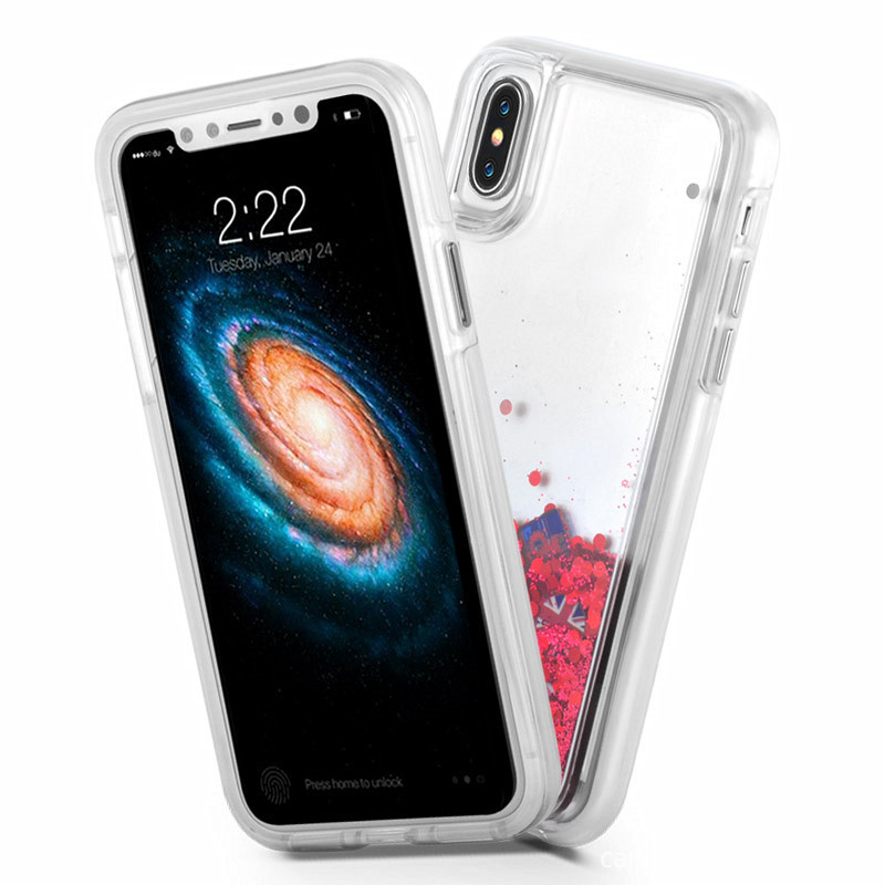 waterfall case for iPhoneX with quick sand