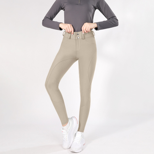 Women Zipper Horse Riding Breeches Equestrian Leggings