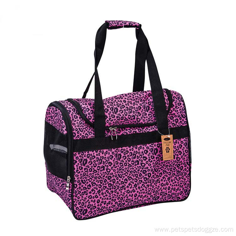 Black Pet Carrier Supplies Bag Travel Bag