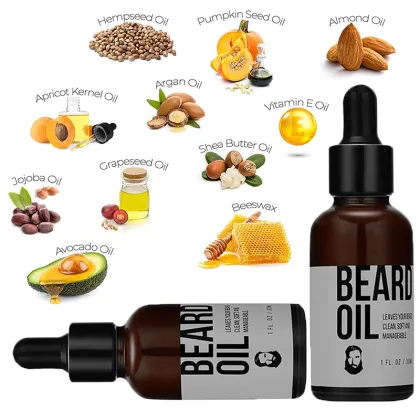 China OEM ODM 100% Natural Herbal Beard Oil for Men's Beard Growth