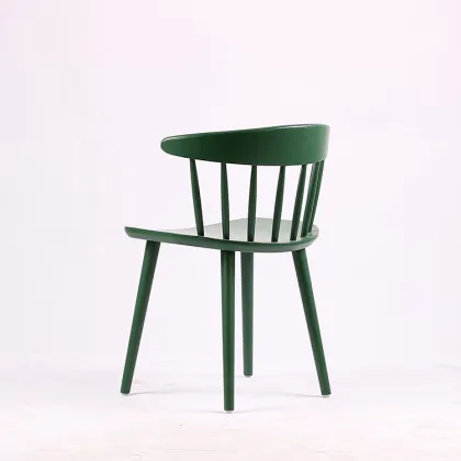 Simple design wood dining chair in painting