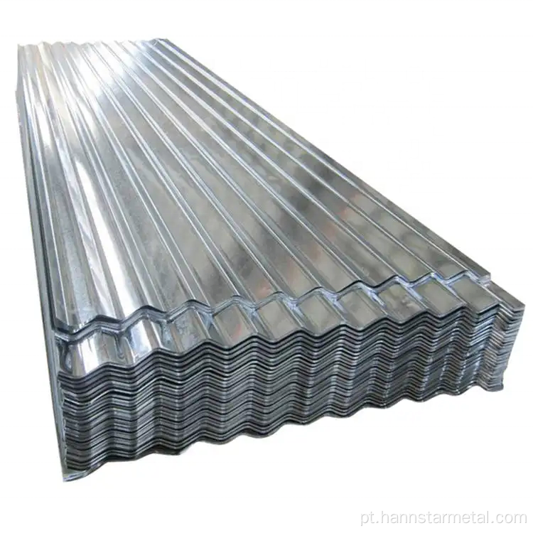 Hot Sale Galvanized/ Zinco Folhas de aço corrugado telhado