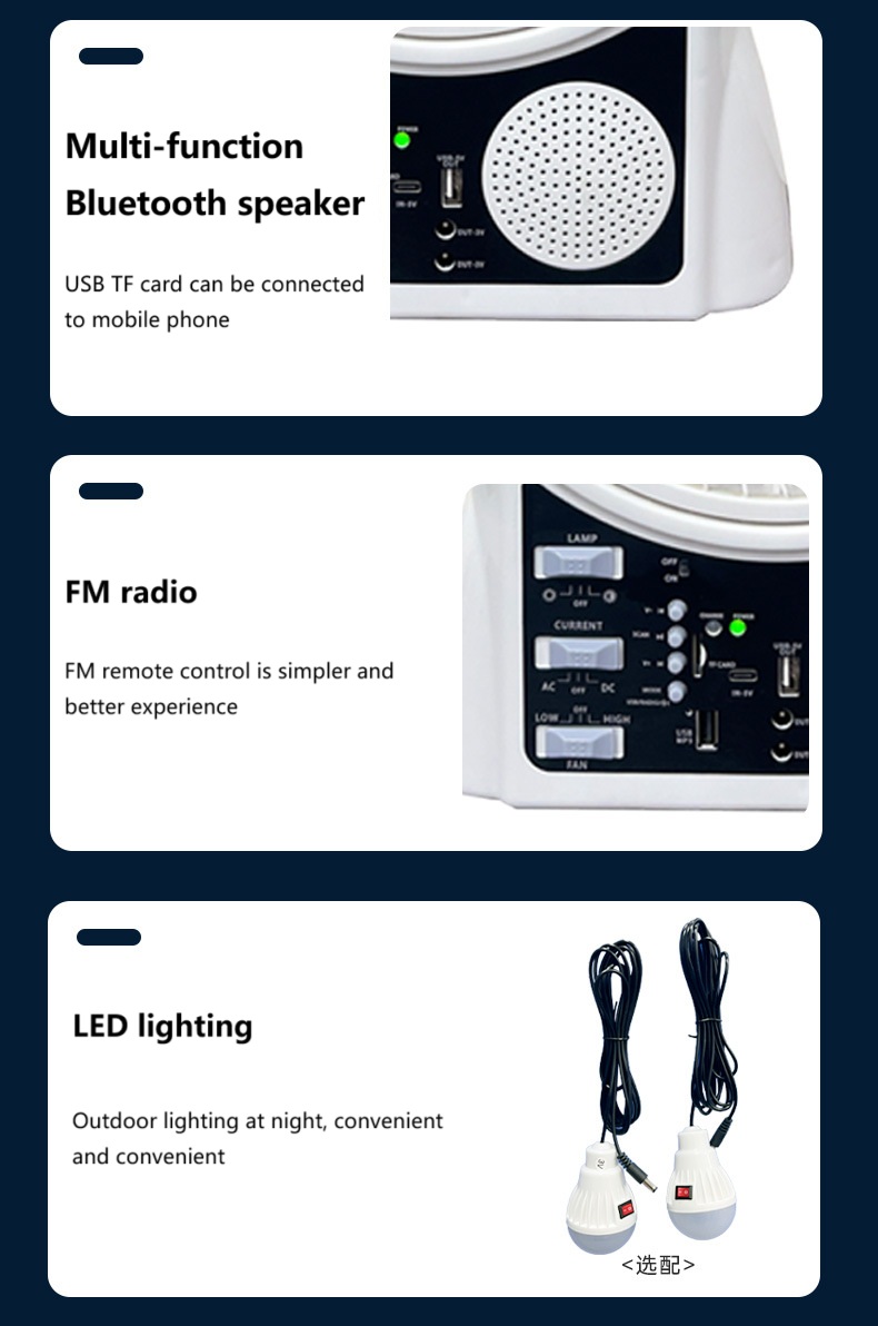 solar rechargeable fan