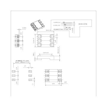 SIM Card Connector 6P With Difference Plastic Height