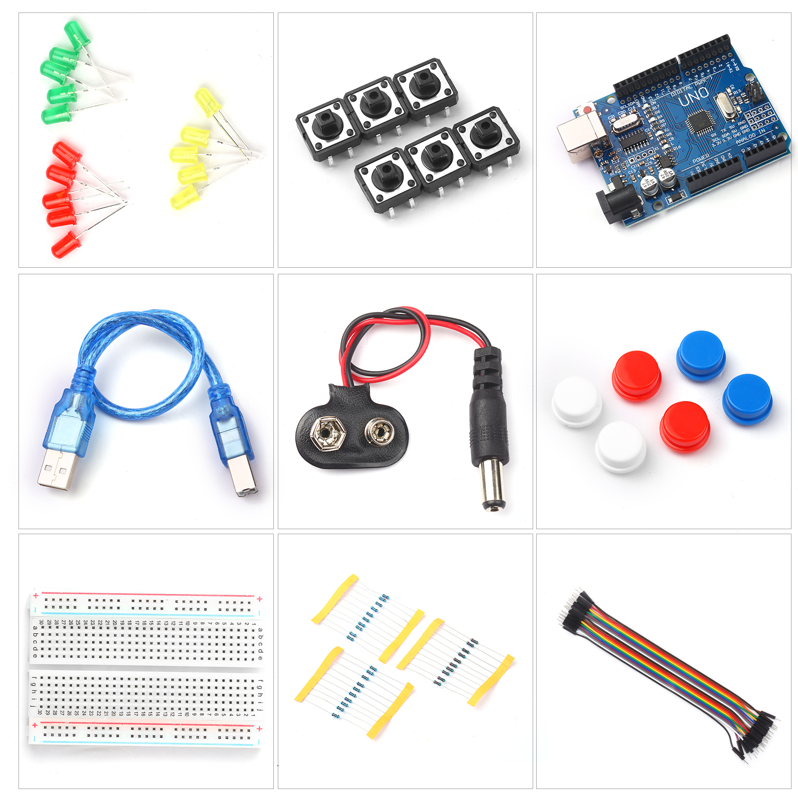 Starter Kit Beginners Learning Kit With Breadboard Led Jumper Wire ...