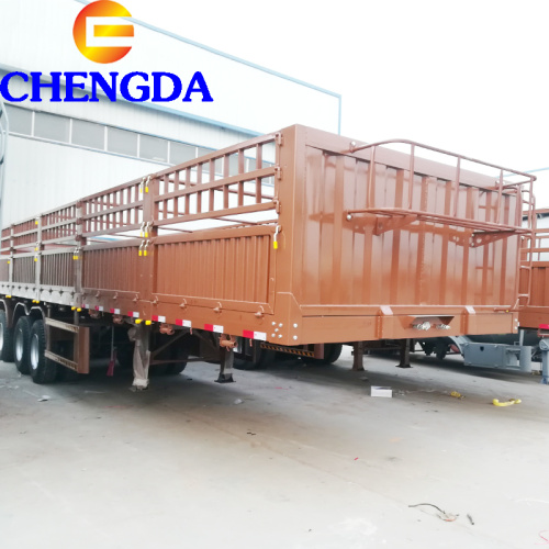 40Ton High Drop Side Wall Cargo Semi Trailer