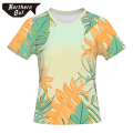 Camisas florais havaianas OEM camisa de praia causal personalizada para mulheres