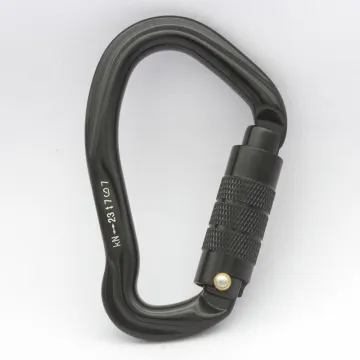 JENSAN 24KN Anodized D Type Carabiner Hook for Outdoor Climbing Activities - Aluminum Alloy 7075