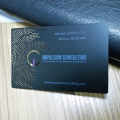 Customized Stainless Steel Black Metal Business Card