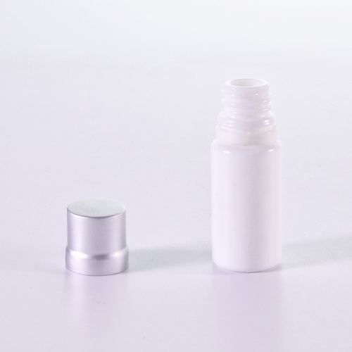 Opal White Lotion Bottle 10ml Glass Bottle With (Aluminum) Tamper Evidence Cap Factory
