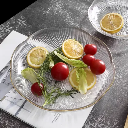 Glass fruit plate