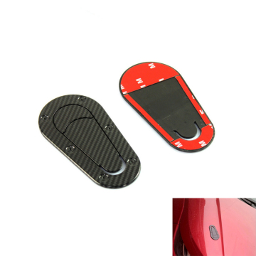 JDM Dummy Carbon Bonnet Pin Kits - ABS Plastic Hood Pins Lock Kit for Car Decoration