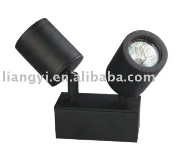 twin spot adjustable wall light