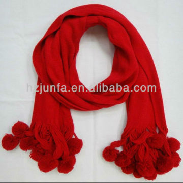 Factory direct sale Pom Pom Scarf