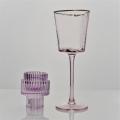 Kaca Champagne Crystal Champagne Kaca Wain Berwarna Pink