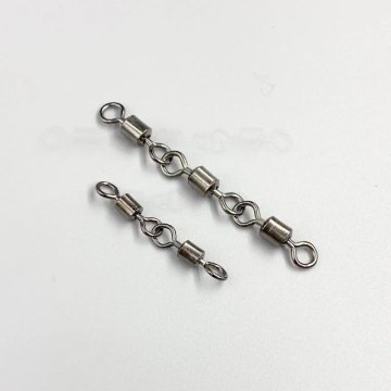 OEM Top Quality Sea Fishing Stainless Steel Three-Joint Rolling Swivel Connector
