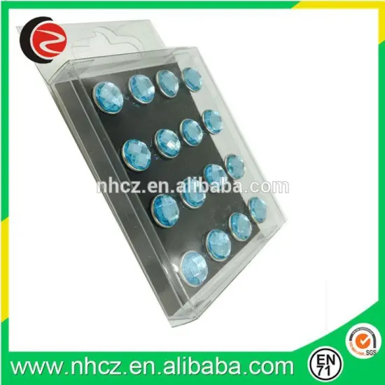 Light Blue Acrylic Diamond Push Pin