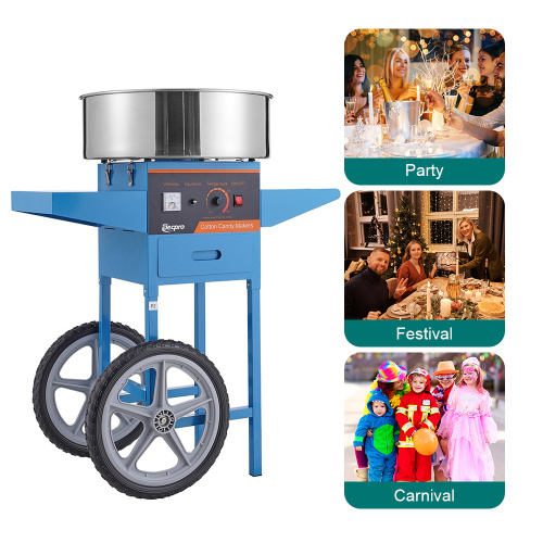 cotton candy machine on wheels Candy Floss Maker With Cart Supplier