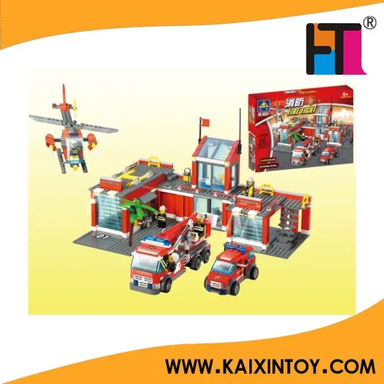 774 PCS Educational Toys Plastic City Fire Station Building Block Toy/ EN71