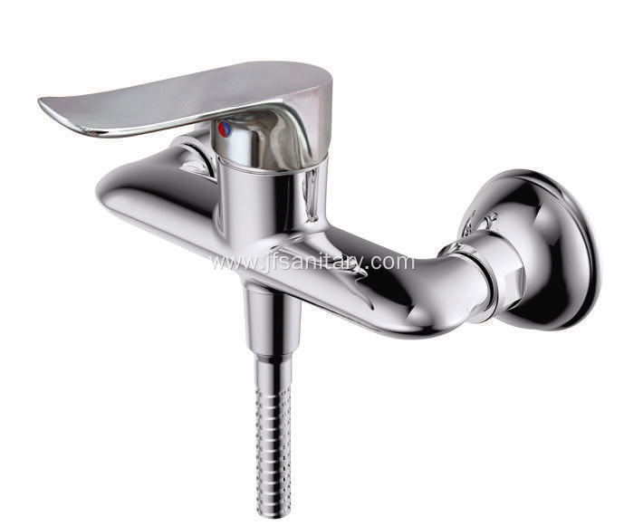 Wall-Mount Shower With Valve Faucet Mixer Brass