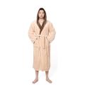 Thick Warm Flannel Fleece Luxury Hooded Hotel Bathrobe