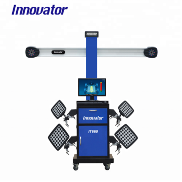 Compact 3D Wheel Alignment and Balancing Machine