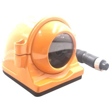 3-inch Side Mounted Waterproof Vehicle Camera with Yellow Housing - AHD 1080P Bus/School Bus Monitoring