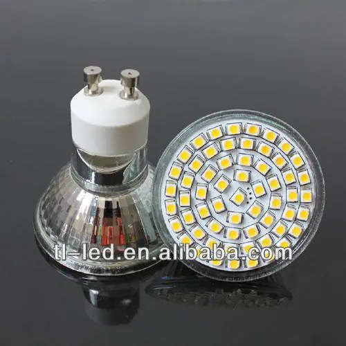 3W LED GU10 lamp with glass cover SMD 5050 ampoules super bright ceiling lights