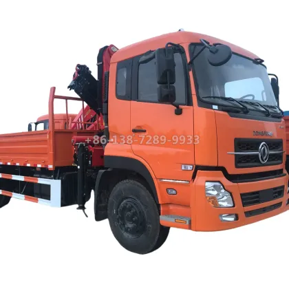 Dongfeng 9 Tonnes Palfinger Knuckle Boom Crane for Sale: A Folding Truck-Mounted Crane