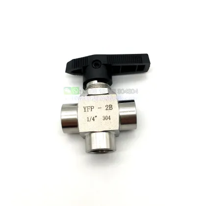 Stainless Steel Female 3-Way T-Type Instrument Ball Valve