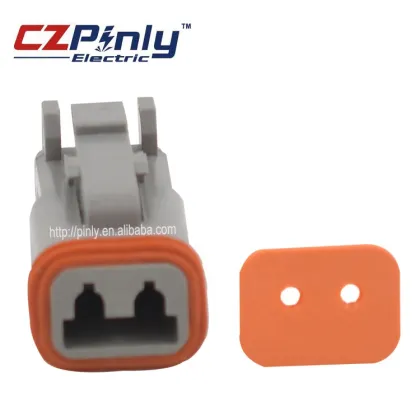 Waterproof AT06-2S Female 2 Pin DT Series Deutsch Connector
