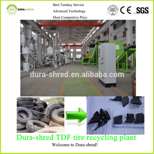 Durashred Recycled Tires Rubber Chips Plant, High Quality Durashred