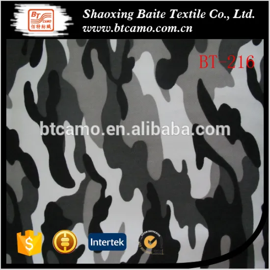 Military Snow Camouflage Army Printed Fabric