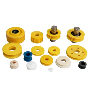 Ruote rotonde di puleggia in nylon con cuscinetto 608Z e vite M6