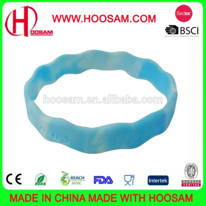 Silicone Wristbands, 100% Silicone, Eco-friendly Materials, Small Orders Accepted