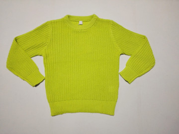 sunwing lemokiz girls size 2-10 green long sleeve sweater cotton fall winter