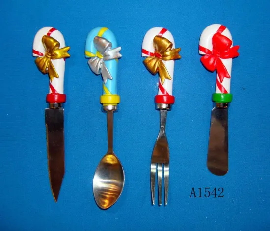 Stainless Steel Spoon with Polyresin Handle