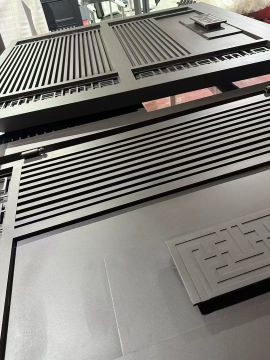 Residential Estates Aluminum Louver Gate Modern Perimeter Solution