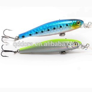 sea minnnow fishing lure with mustad treble hook