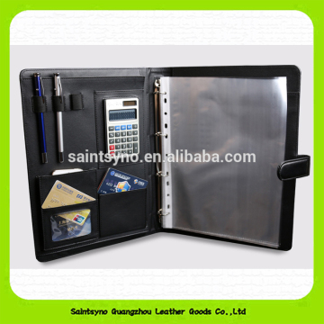 High quality PU leather file holder, customized travel document holder 15024