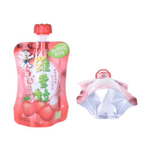 biodegradable reclosable plastic drink pouch