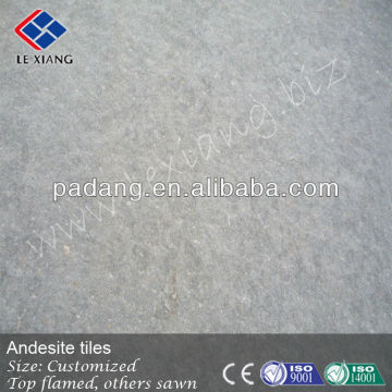 Popular Andesite grey flamed tiles, andesite tile