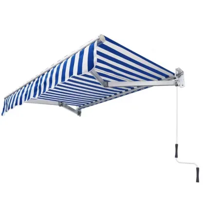 Folding Arm Sunshade Aluminum Outdoor Retractable Awnings for Patio and Balcony