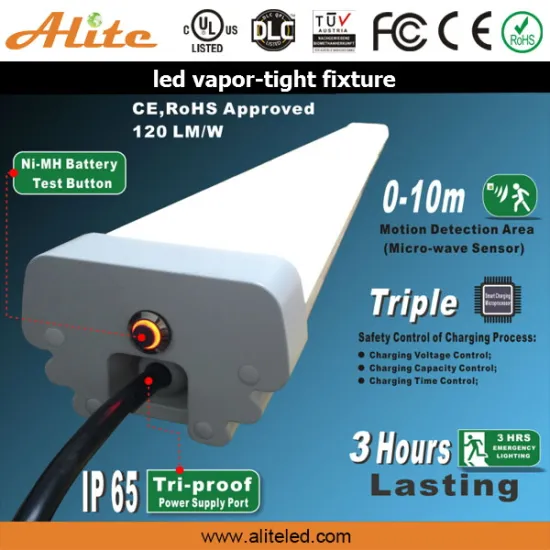 DLC UL Fire-Proof/Explosion-Proof /Water-Proof 4ft led tri proof with motion sensor