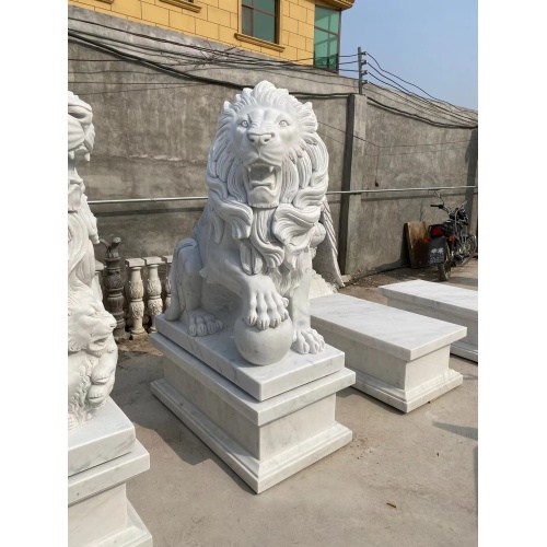 入り口のためのカスタマイズ可能なサイズ大理石の動物の彫像