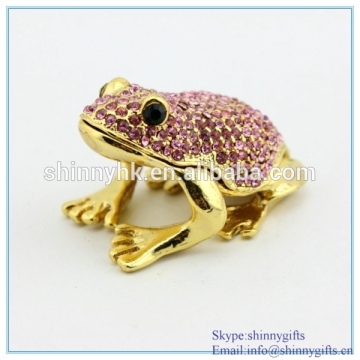 Hot sale frog shape frog clear jewelry box custom jewelry paper box SCJ027