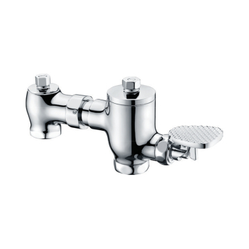 High Quality Chrome Plated Horizontal Time-Delay Valve for Brass Pedal Flushing Systems