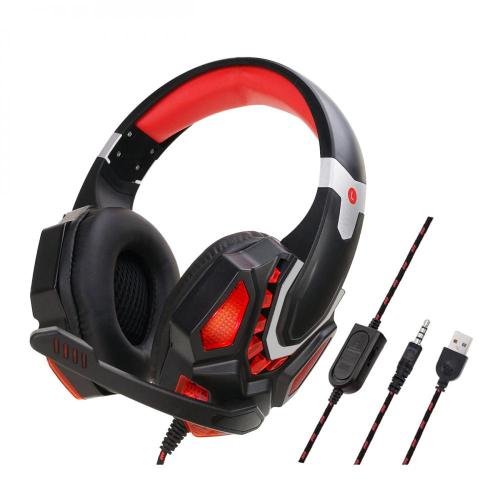 private mould LED lighting gaming headset