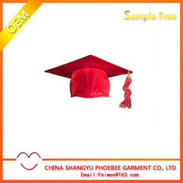 Graduation Capkinder Shiny Red Cap